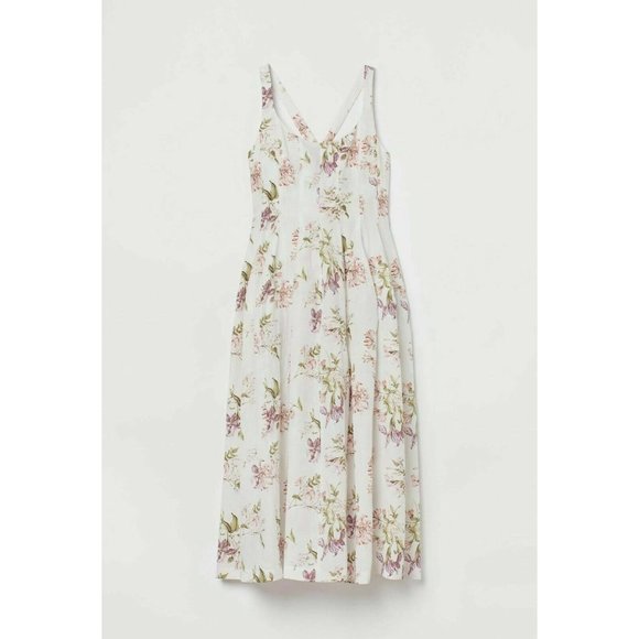 BROCK COLLECTION X H&M COLLABORATION Dresses & Skirts - NWT BROCK COLLECTION X H&M COLLABORATION CREAM FLORAL MIDI DRESS SIZE MEDIUM